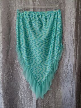 Mermaid-Scale Swim Skirt Cover-Up